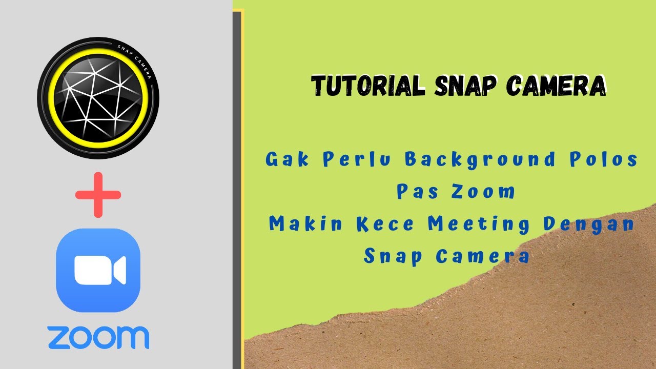 Tutorial Pake Background Untuk Zoom Dengan Snap Camera | Gak Perlu Lagi Background Polos Pas Zoom