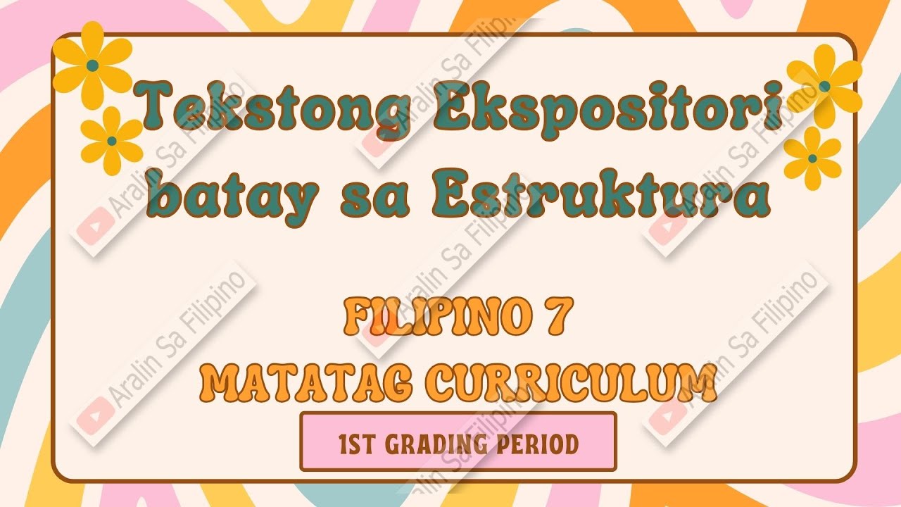 ANO ANG TEKSTONG EKSPOSITORI| HULWARAN NG TEKSTONG EKSPOSITORI| URI NG DEFINISYON|ARALIN SA FILIPINO