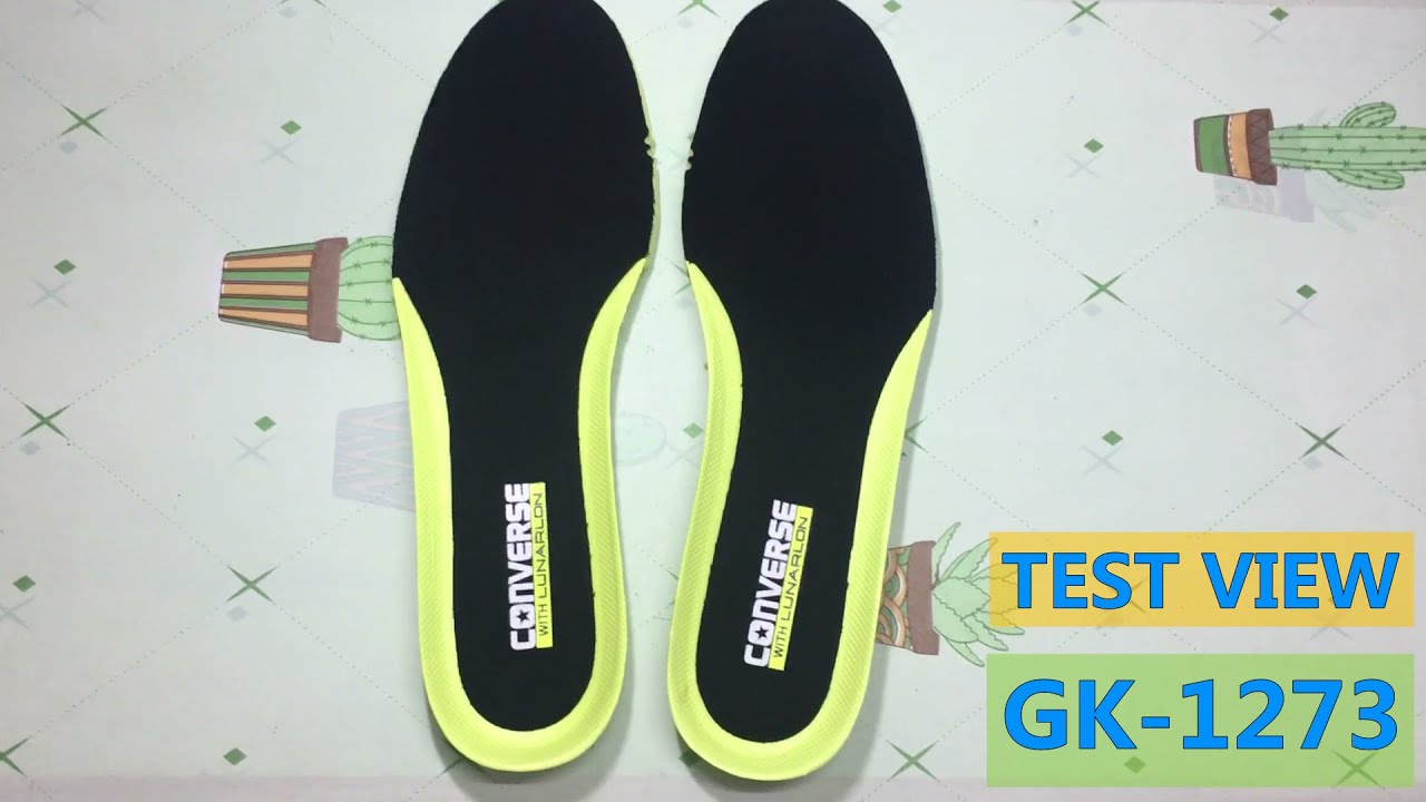 Test View GK-1273 CONVERSE WITH LUNARLON Inner Sole Inserts Replacement