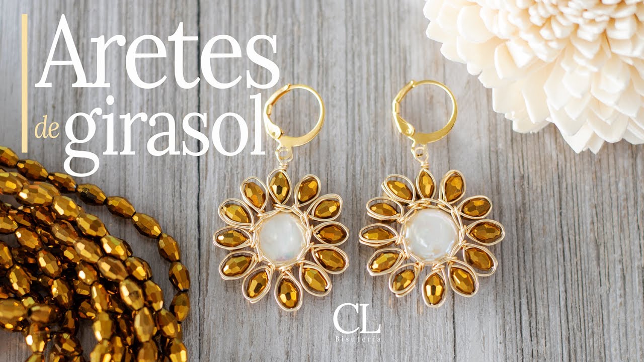 Aretes en Forma de Flor Con Cecy Love Bisuteria
