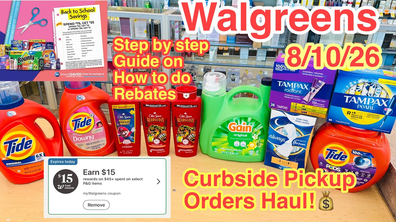 Покупки в Walgreens || Онлайн-заказы P&G с самовывозом || Пошаговая инструкция по возврату средст...