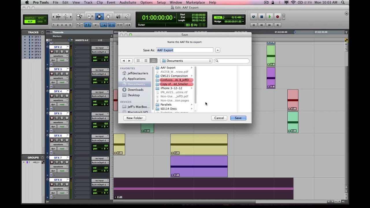 Pro Tools 10 AAF/OMF Export/Import Tutorial