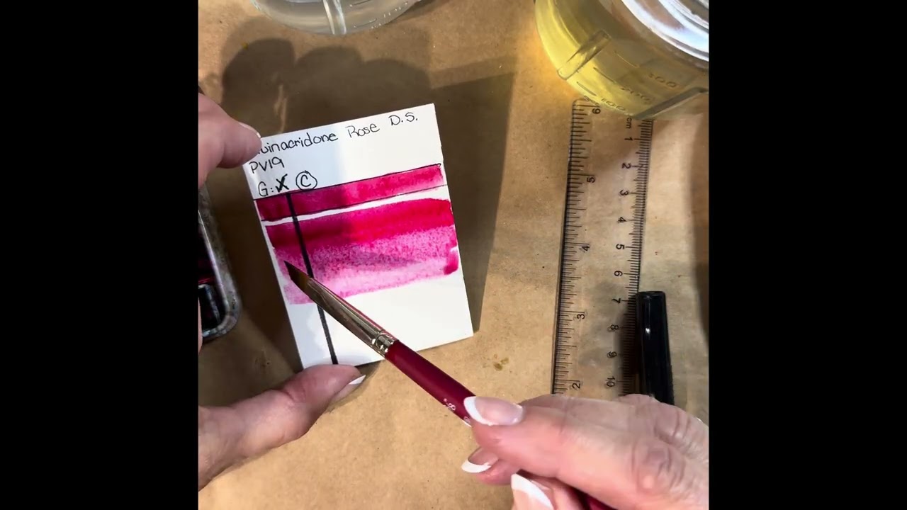 Step by Step lesson on Swatching Watercolors @julieashstudio