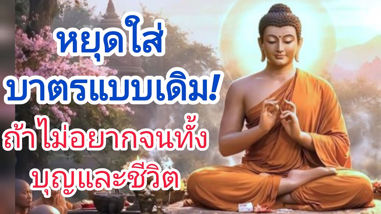 หยุดใส่บาตรแบบเดิม! ถ้าไม่อยากจนทั้งบุญและชีวิต#ธรรมะ #ใจสงบ #สุขใจในธรรม #ธรรมะสอนใจ 