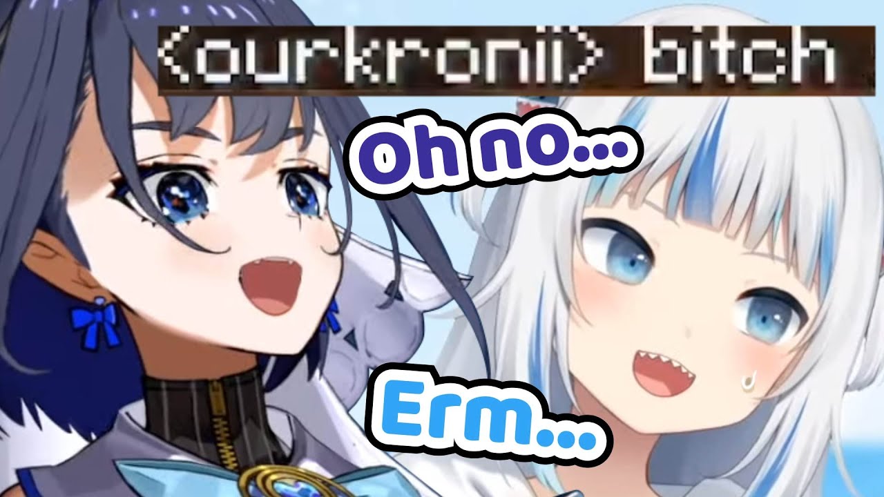 Kronii Just Made a BIG Typo...【Hololive EN | Gawr Gura x Ouro Kronii】
