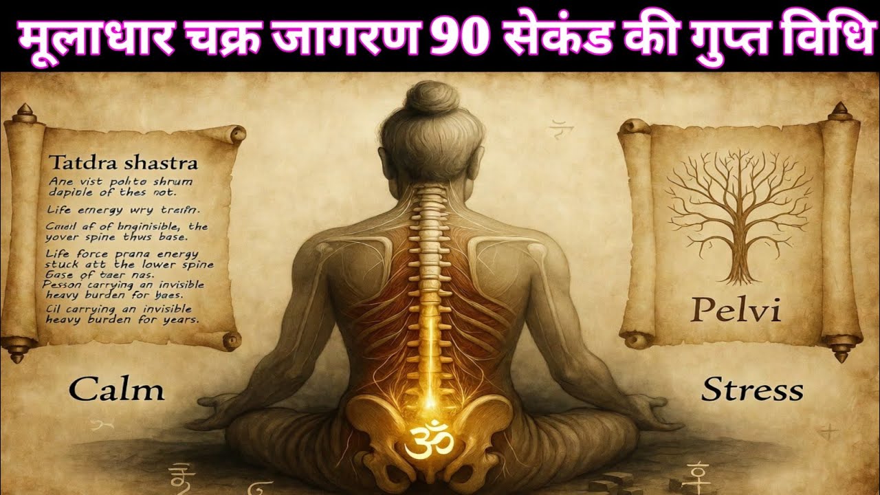 सोने से पहले 90 सेकंड का यह गुप्त अभ्यास | मूलाधार चक्र जागरण | कमर दर्द, थकान और बेचैनी से मुक्ति