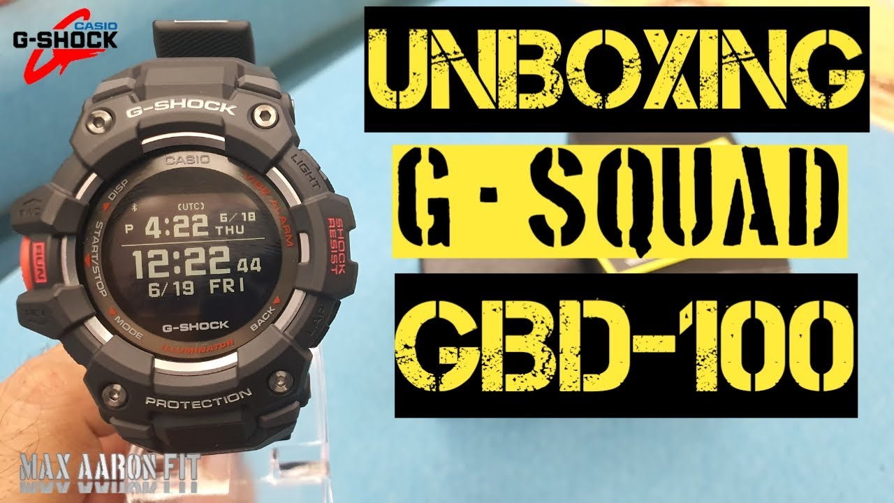 G -SHOCK GBD 100 (G SQUAD) : UNBOXING, TUTORIAL DAN TEST RUN