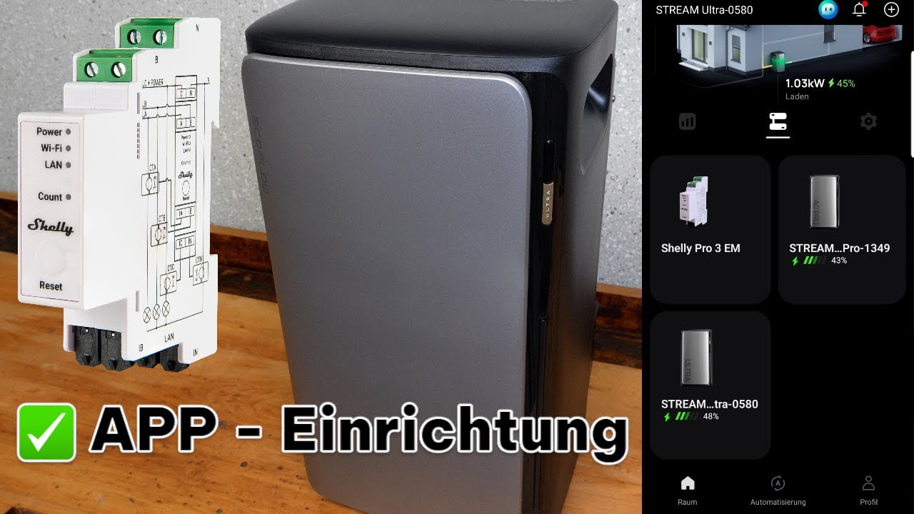 Ecoflow Stream App-Einrichtung mit Shelly Pro 3EM @EcoFlow