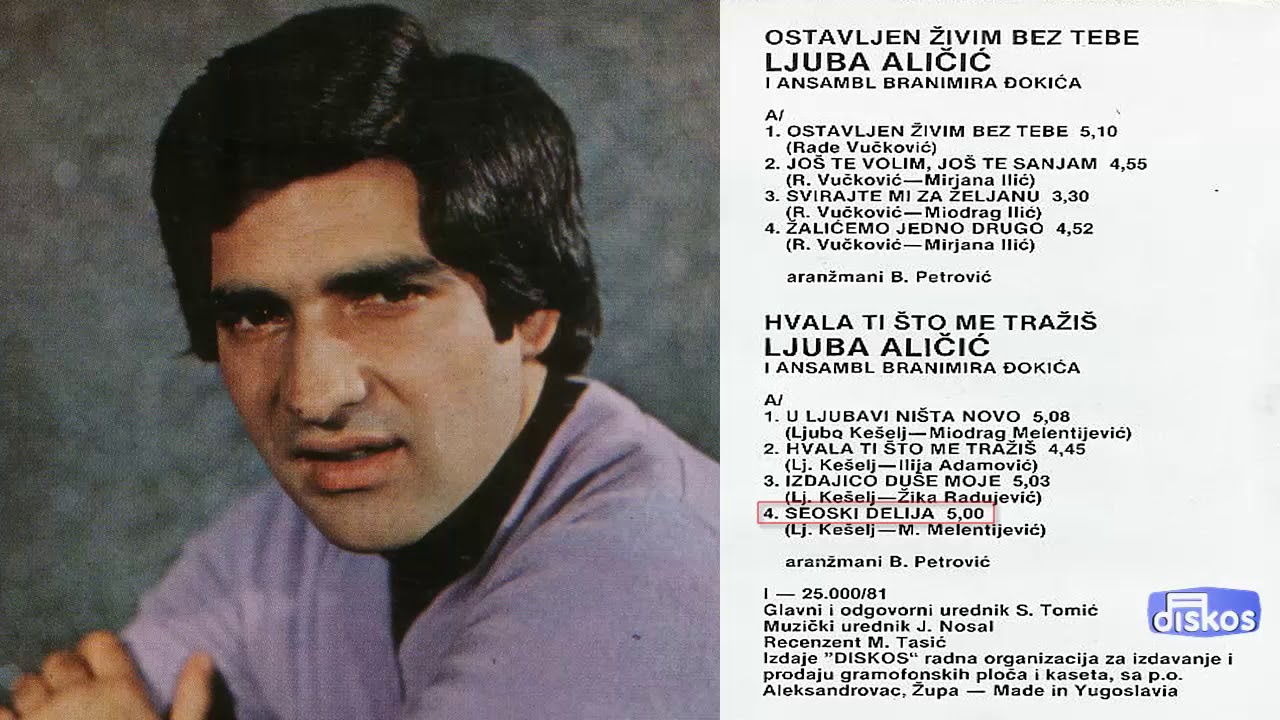 Ljuba Alicic - Seoski delija - (Audio 1981)