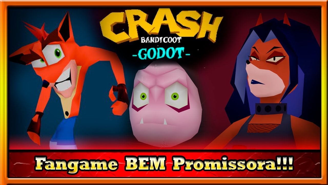 ESSA FANGAME VHS DE CRASH PROMETE - CRASH BANDICOOT GODOT!!!