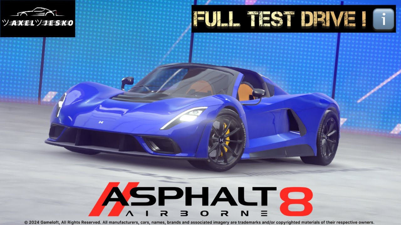 Hennessey Venom F5 Full Detailed Test Drive 💙 | Asphalt 8 🏆