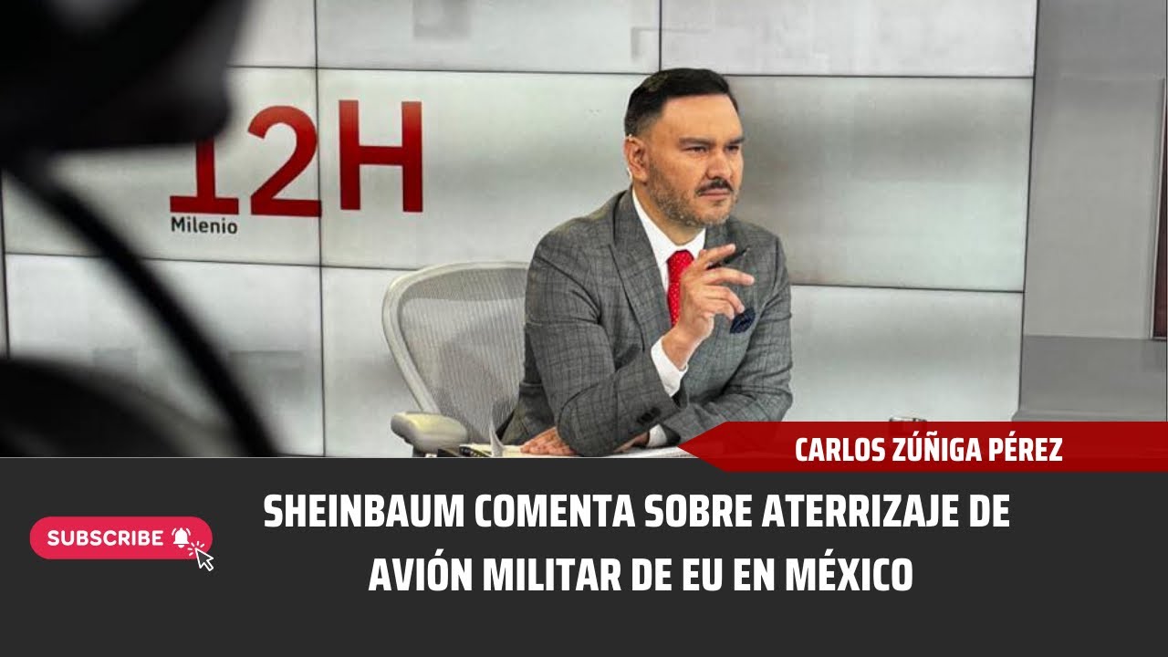 🚨⚠️👉🏻Sheinbaum comenta sobre aterrizaje de avión militar de EU en México