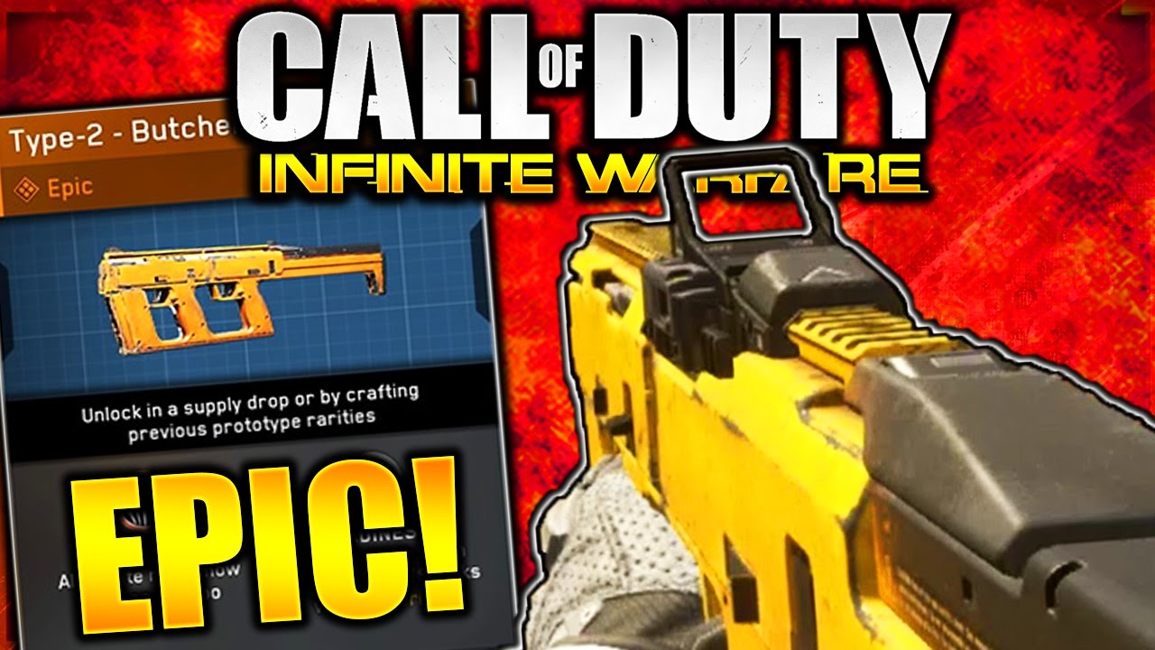 CRAZY EPIC GUN! "TYPE-2 BUTCHER" EPIC WEAPON INFINITE WARFARE! EPIC TYPE 2 BUTCHER GAMEPLAY COD IW!