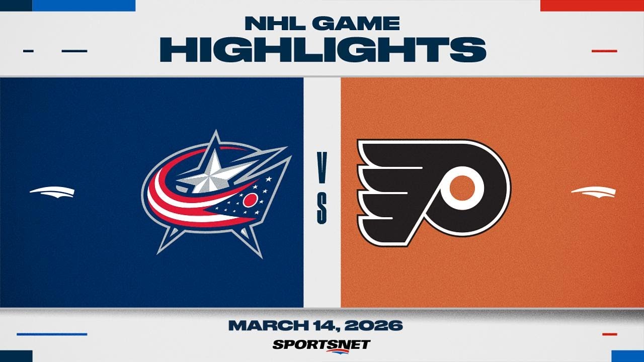NHL Highlights | Blue Jackets vs. Flyers - March 14, 2026