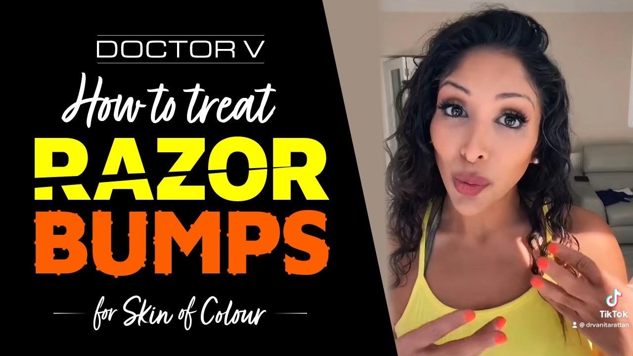 Doctor V - How To Treat Razor Bumps for Skin of Colour | Black or Brown Skin | #shorts