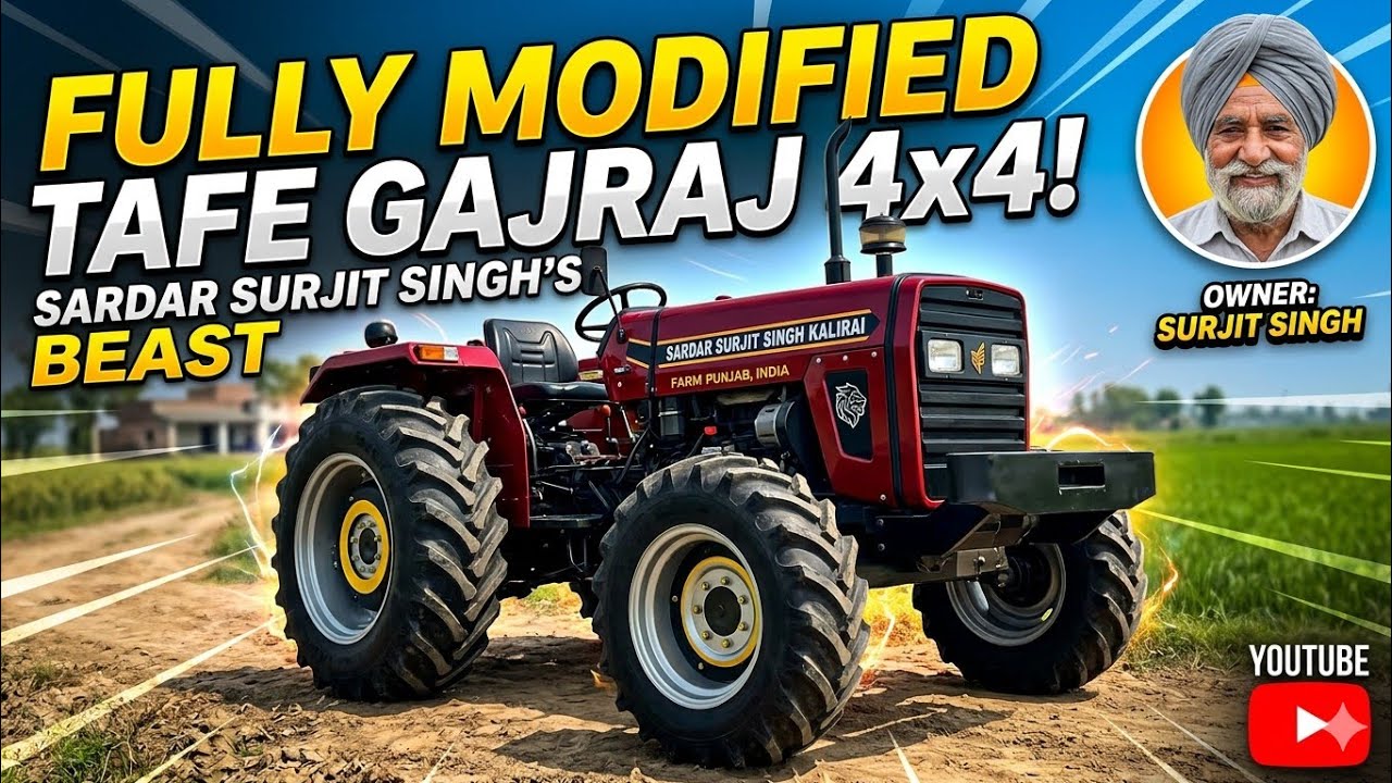 #tafe #gajraj #modified #4wd #tractor