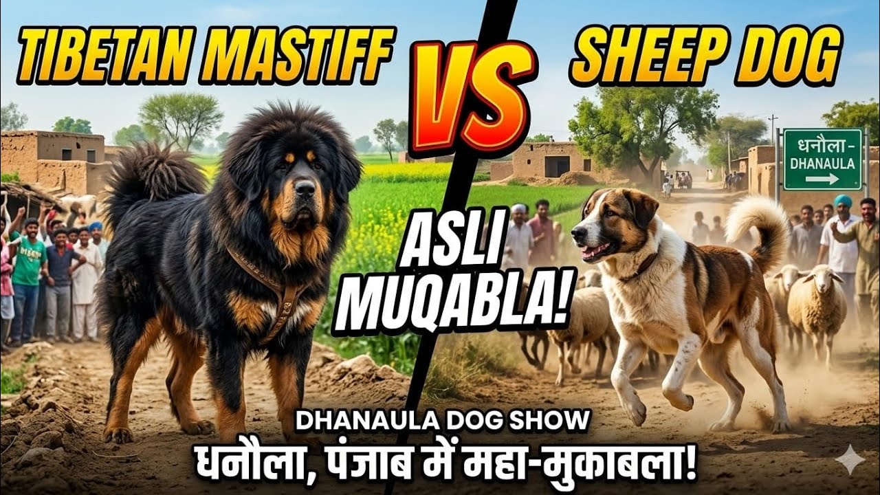 Dhanaula Dog Show 2026 ||  Biggest Tibetan Mastiff & Sheep Dog Display! 🏆 Barnala Dog show 