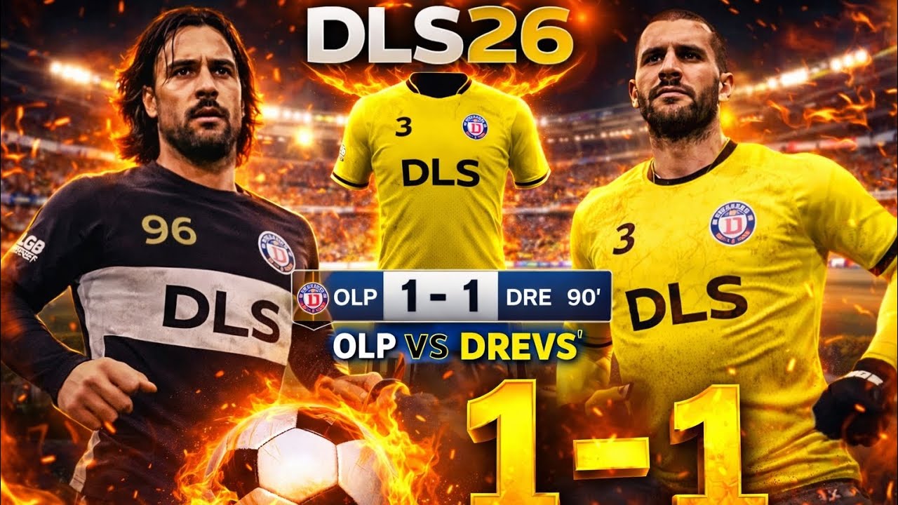 Drevs(1)-(1) olimpia: partido completo DLS26 💪⚽️ #dls26gameplay #futbol #topgoles #dlscreator 