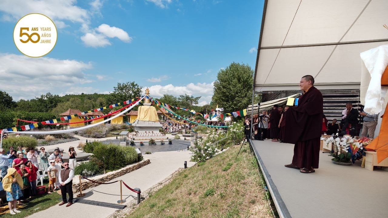 14 août 2023 : Le XVIIe Gyalwa Karmapa consacre le Jardin de Sukhavati