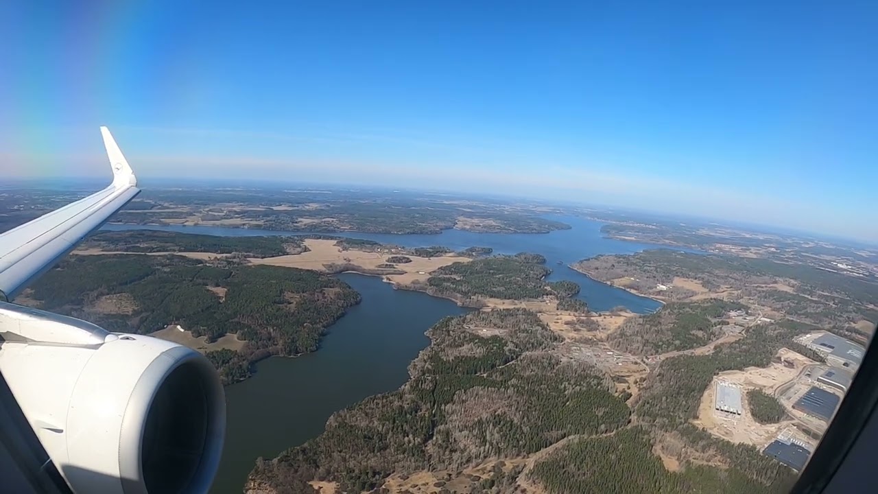 Airbus A-320-200 Lufthansa Beautiful Landing in Stockholm Arlanda