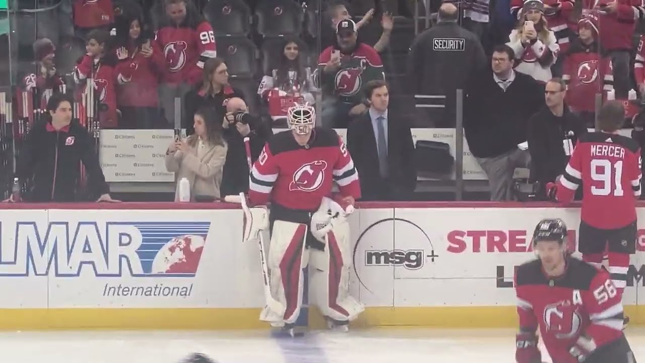 NJ Devils BEHIND THE SCENES Warmups Before Montreal Canadiens 1/17/24