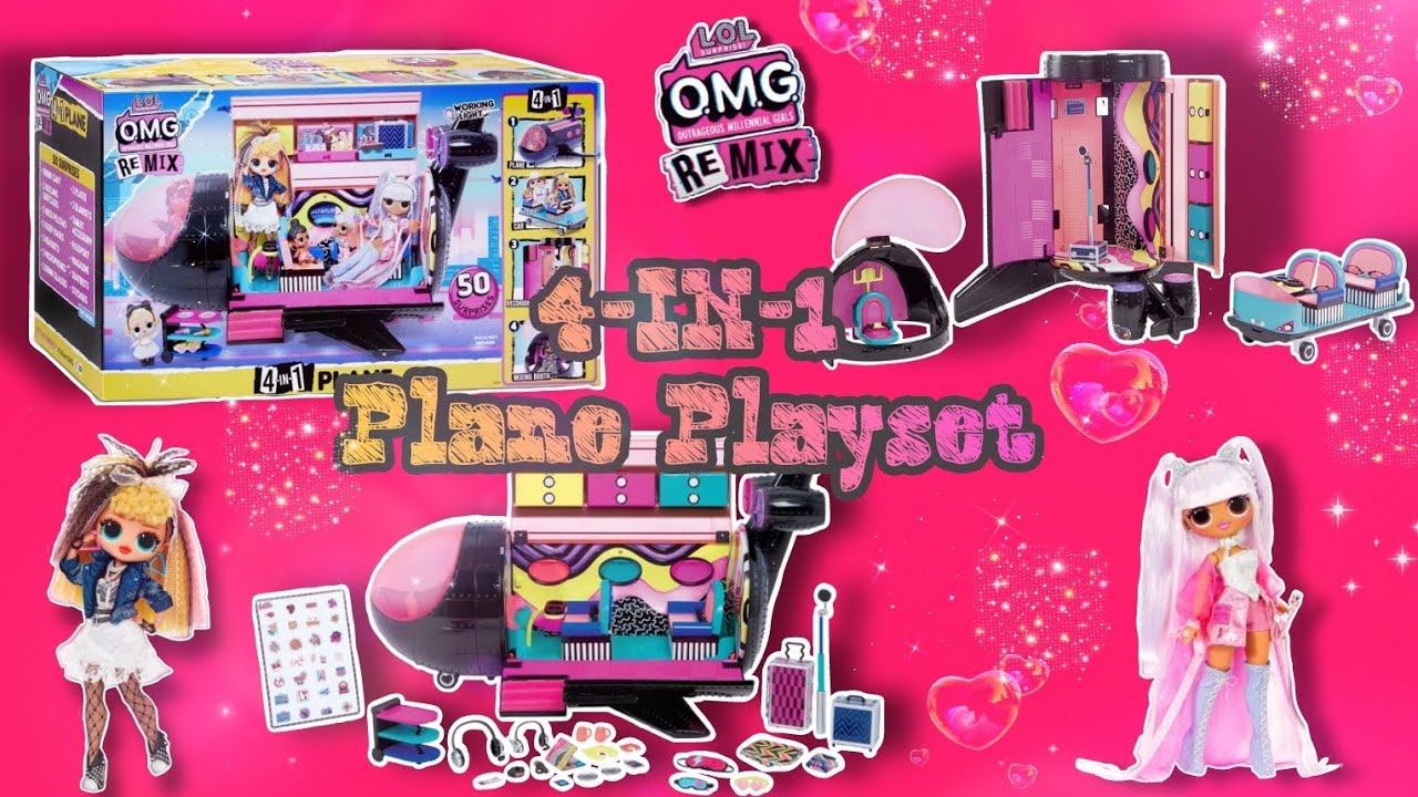 LOL Surprise OMG Remix 4-in-1 Plane PlaySet | ¡Yo Soy K-Chan!~ (En Español)