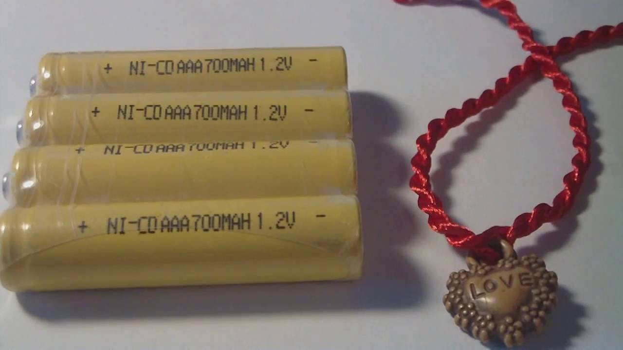 AAA NI-CD 700mAh 1.2v battery real capacity Test
