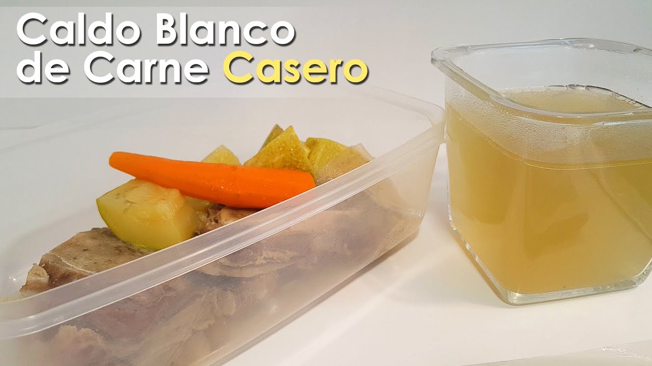 Caldo blanco de carne casero 🥣 &iexcl;Muy f&aacute;cil de preparar! Un indispensable en tu cocina 😉😋