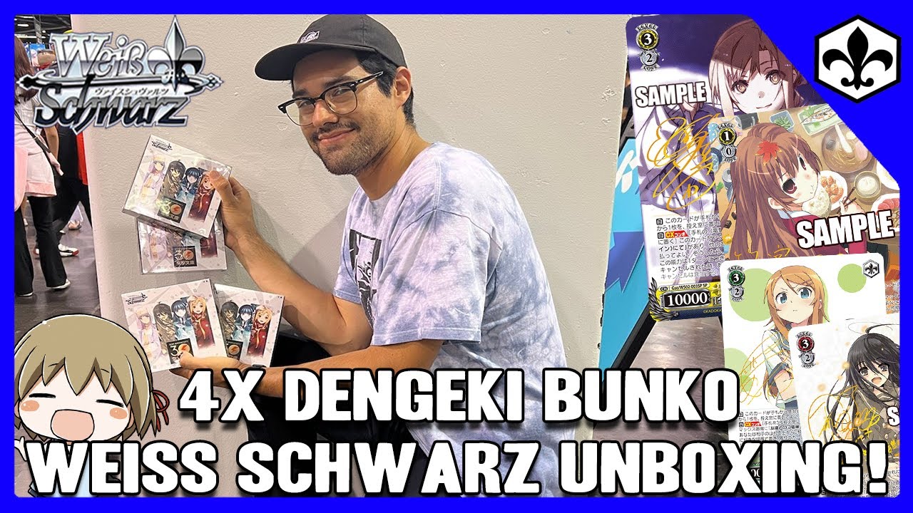 4x Dengeki Bunko Weiss Schwarz Booster Box Opening!