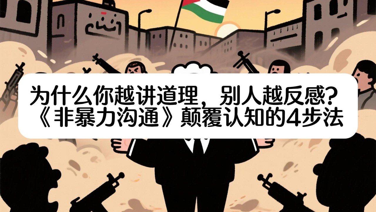为什么你越讲道理，别人越反感？《非暴力沟通》颠覆认知的 4 步法 #沟通技巧 #沟通#读书 #阅读