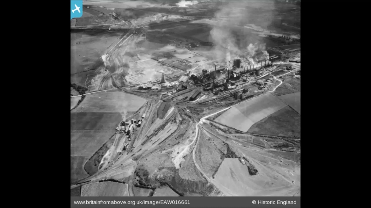 Scunthorpe From Above 1920's To 1950's
