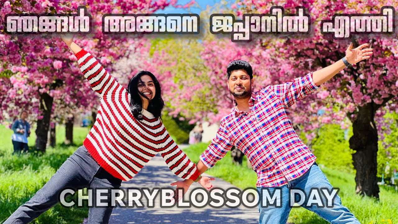 ഓസ്ട്രിയയിലും ഉണ്ട് ഒരു ജപ്പാൻ | Cherry Blossom🌸 | Austrian Mallu Couple | Day Out Vlog | Malayalam