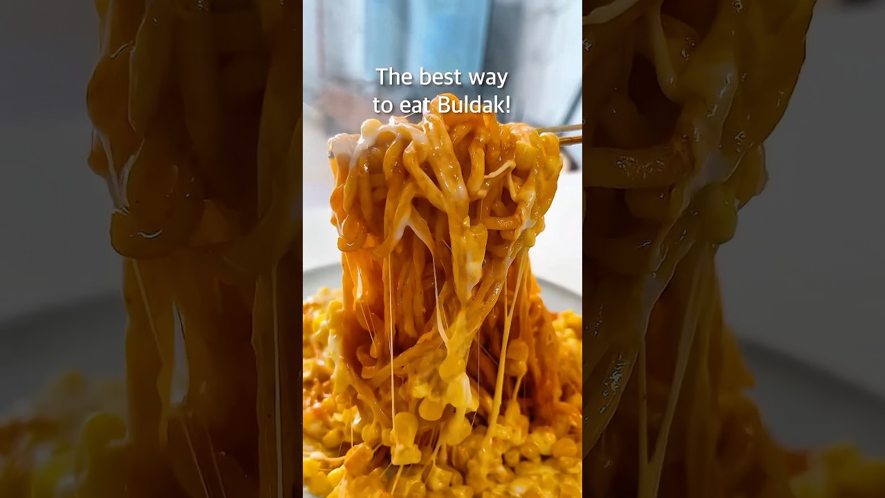 The best way to eat Buldak noodles from @milesjoo94 #shorts