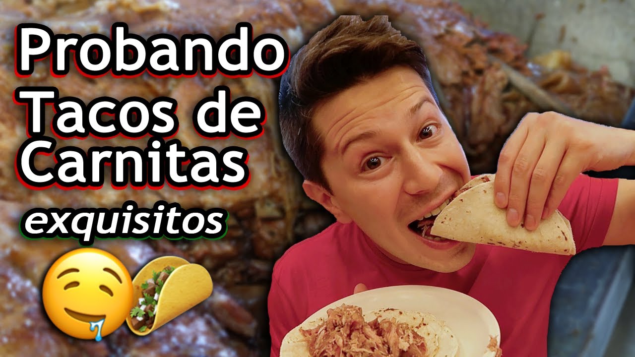 ➡️ Probando CARNITAS de PUERCO 🐽 ricos tacos de carnitas en cdmx 🇲🇽
