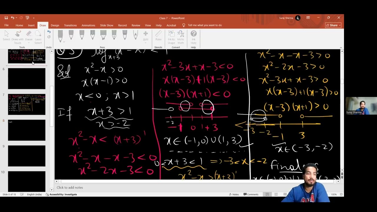 Class 8: Logarithmic Inequalities