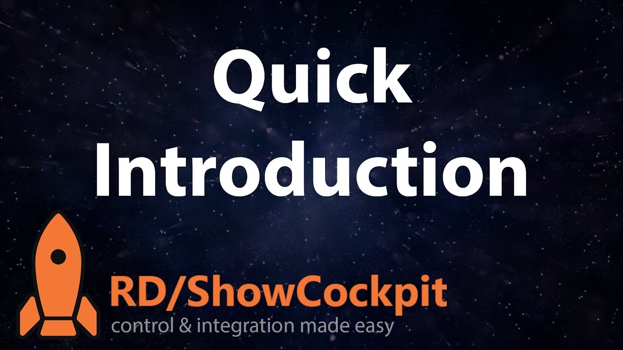 RD/ShowCockpit Introduction