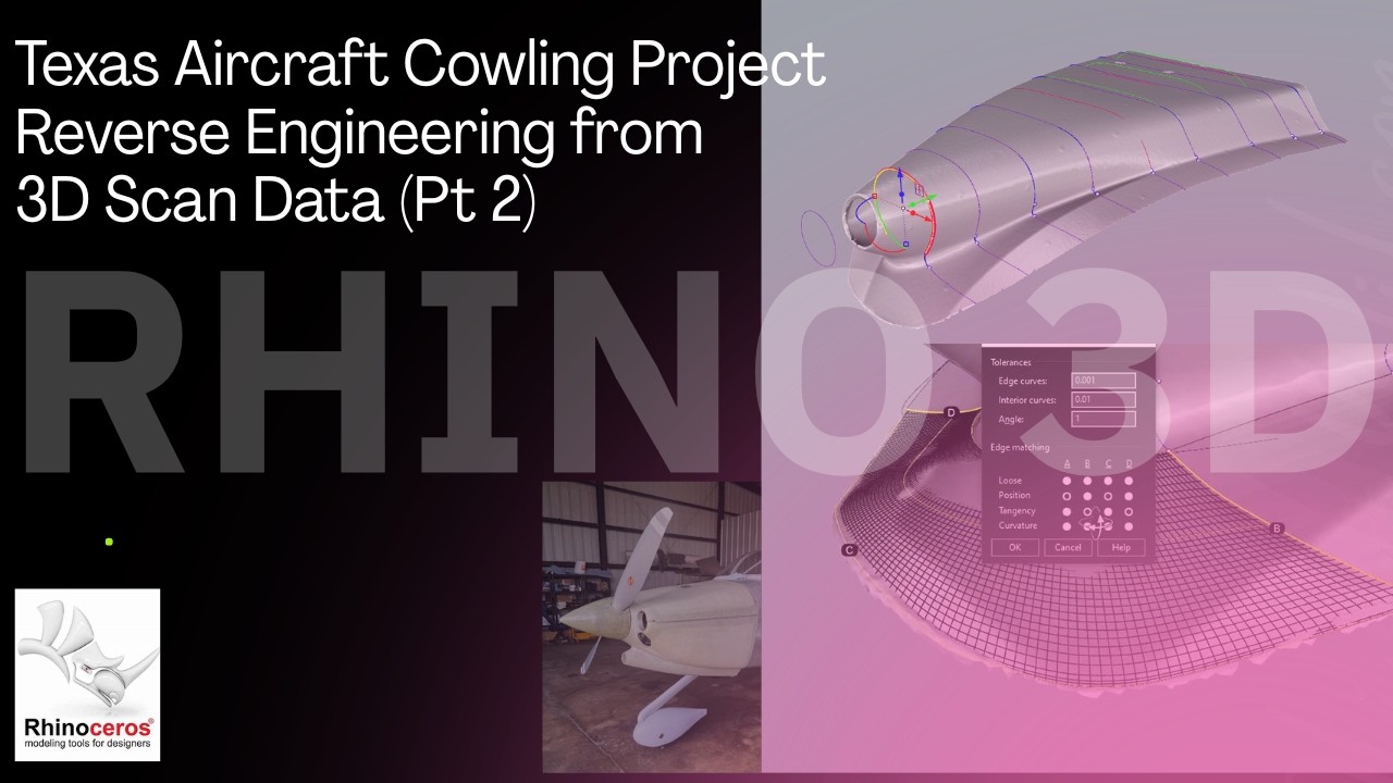 Texas Aircraft Cowling Project- Reverse Engineering from 3D Scan Data (part2)