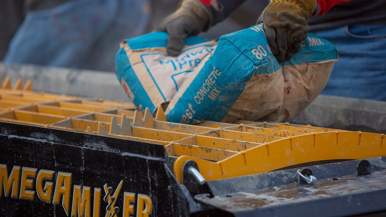 Concrete Mixer Bucket for Skid Steer & Tractors | Mega Mixer