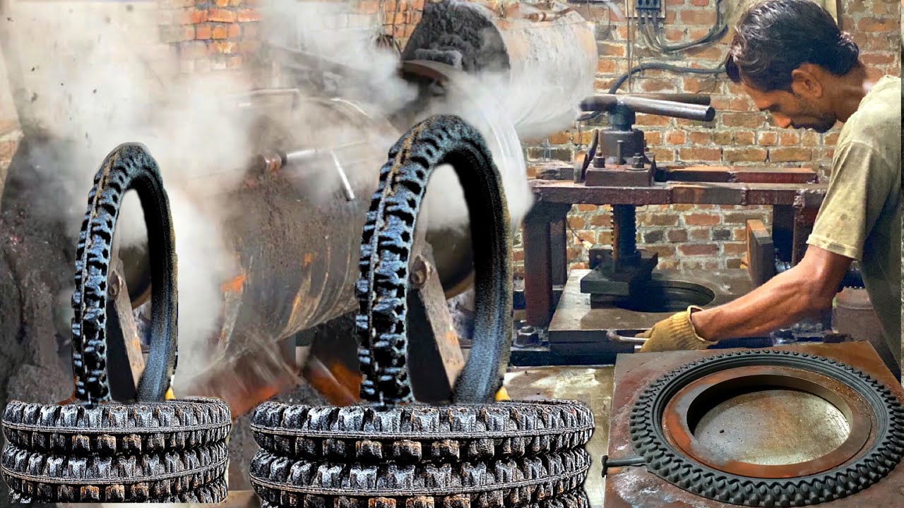 New Technology! Amazing Manufacturing Process of Tires in Local Factory