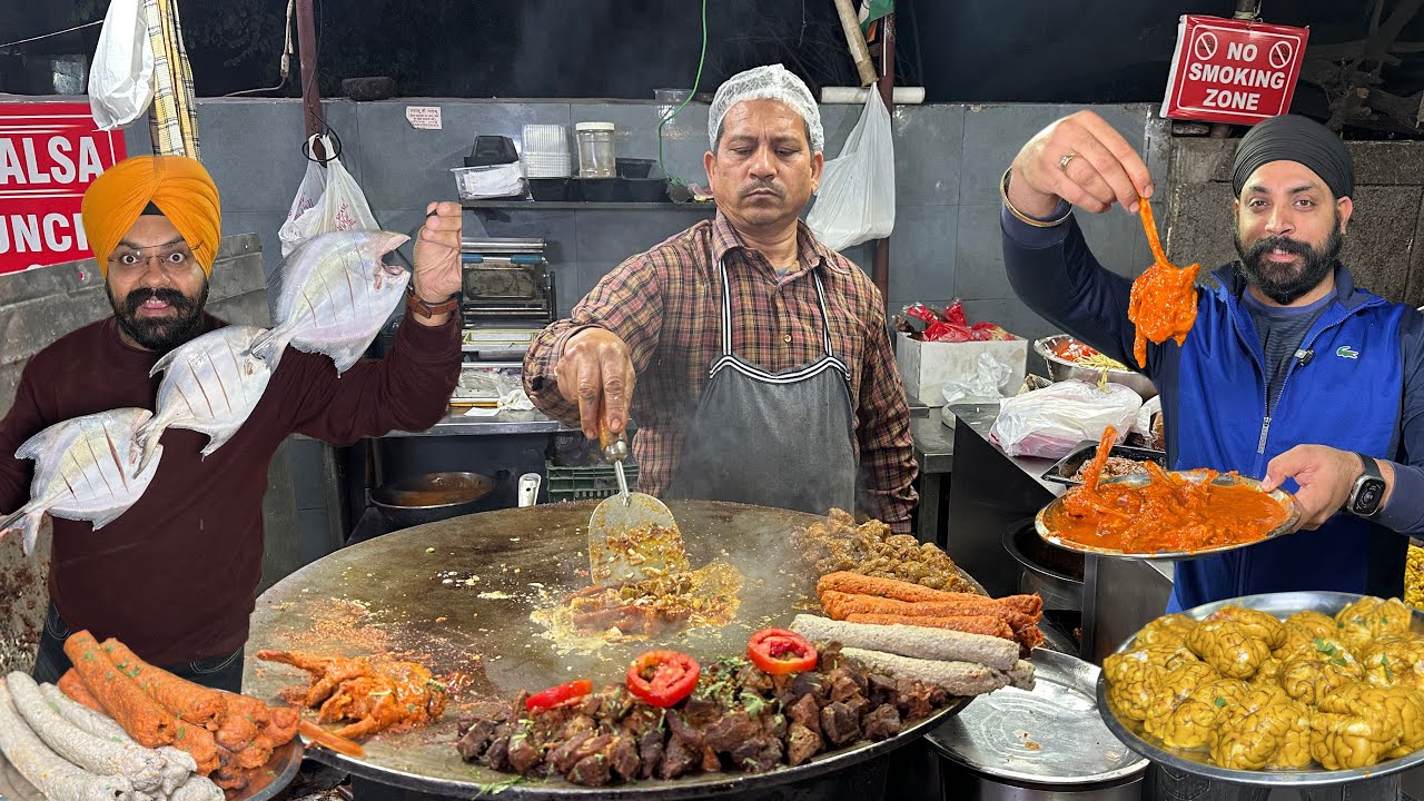 Sardar Ji का मटन टिक्का, मगज़ मसाला और बटर चिकन का कोई जवाब नहीं| Indian Street Food