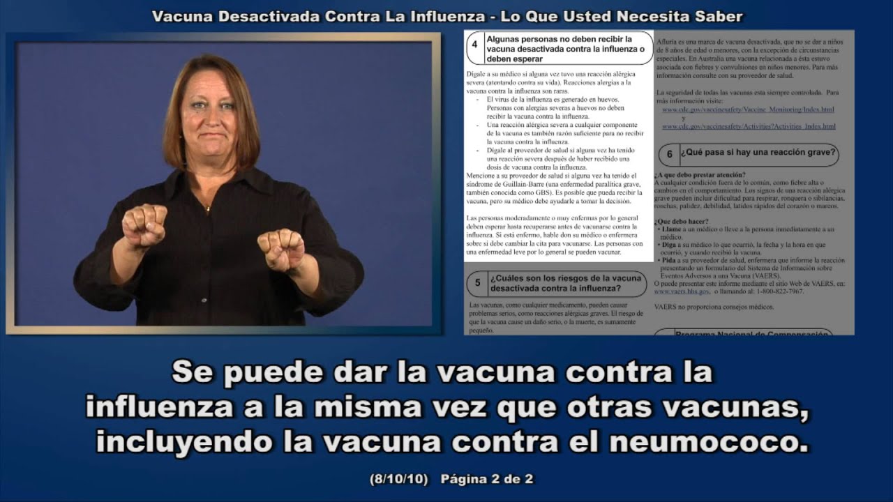 39S Spanish Inactivated Influenza VIS