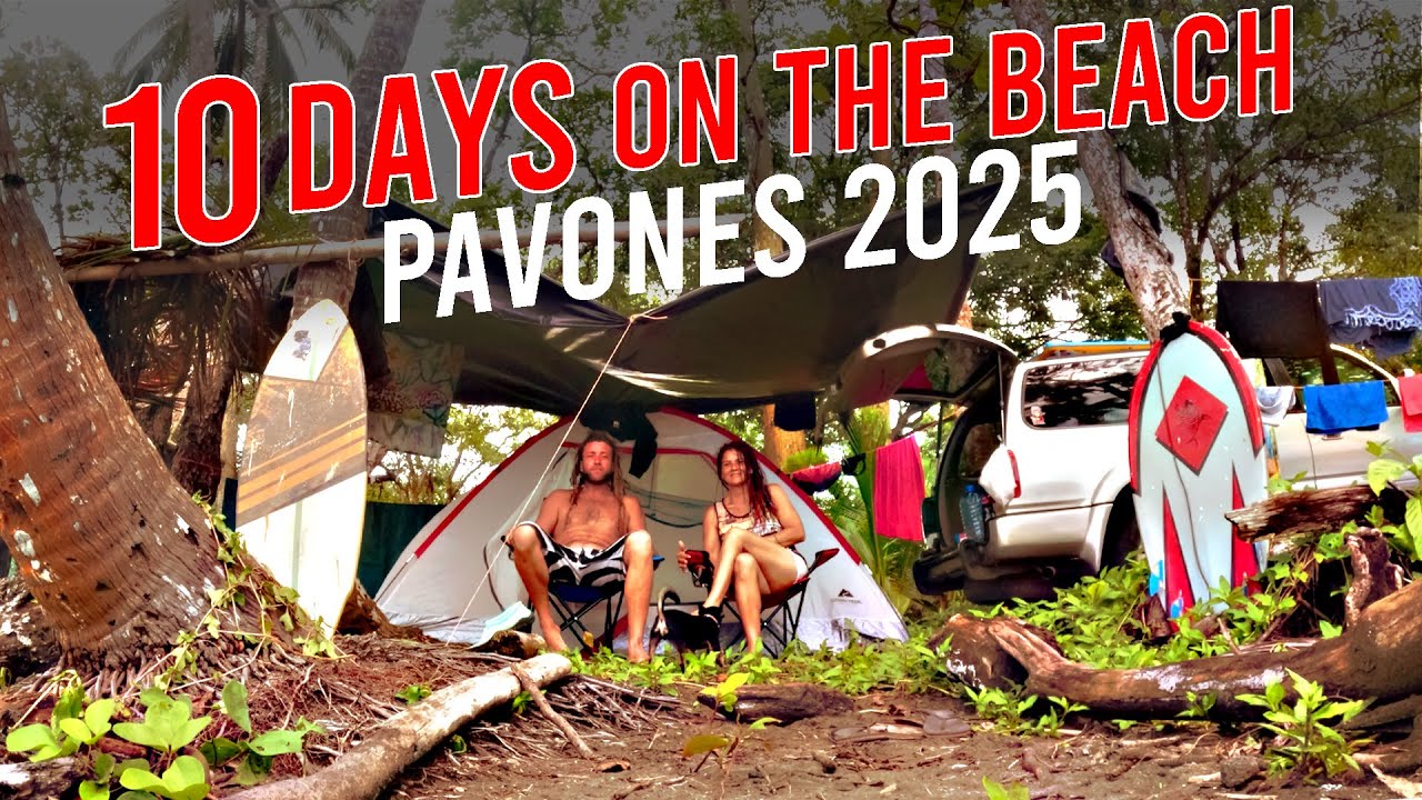Living On The Beach for 10 Days - PAVONES 2025 // Pt.1