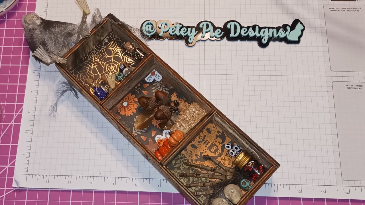 Tim Holtz Vignette Box - @doubleclickconnect #doubleclickconnectchallenge