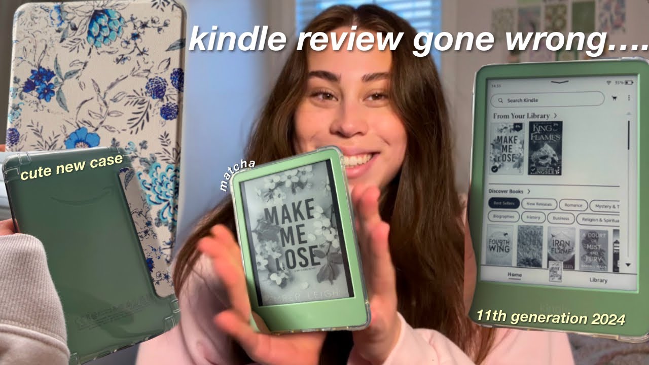 i got a matcha kindle… and I was NOT expecting this!