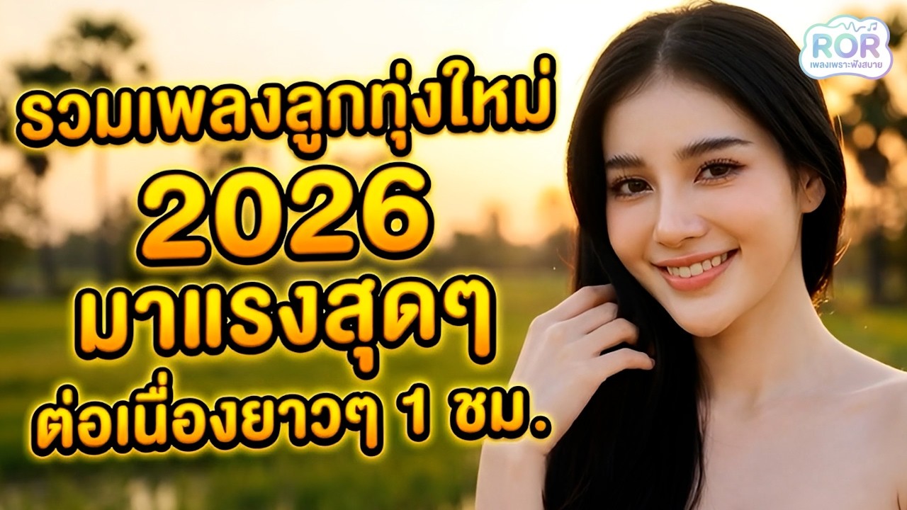 รวมเพลงลูกทุ่งใหม่ 2026 🔥 เพราะฮิตต่อเนื่อง 1 ชั่วโมงเต็ม!