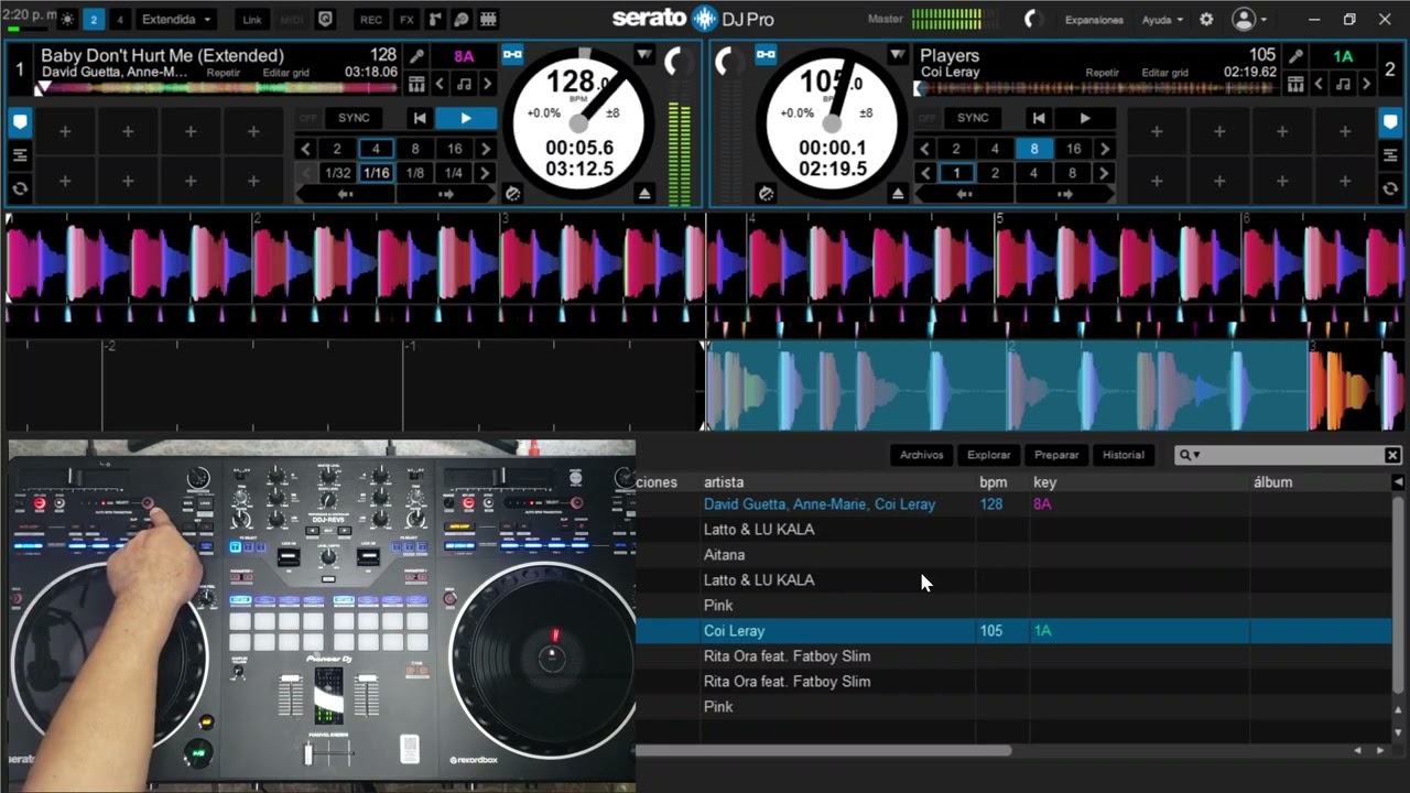 DDJ-REV5 en Modo AUTO BPM TRANSITION con Serato DJ Pro Mixed Minds 220 by Sergio Mix 🎶