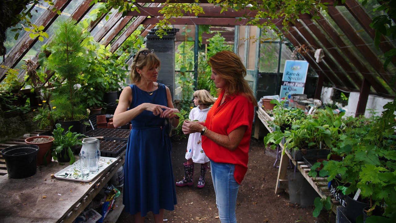 Botanical drinks in the Greenhouse at  Glin Castle, Ireland with Catherine Fitzgerald.