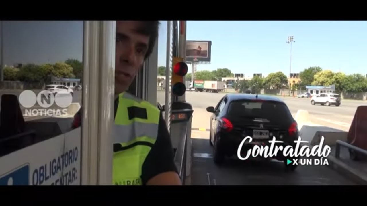 Roberto Funes Ugarte se PRUEBA como PEAJISTA - #ContratadoXunDía- Telefe Noticias