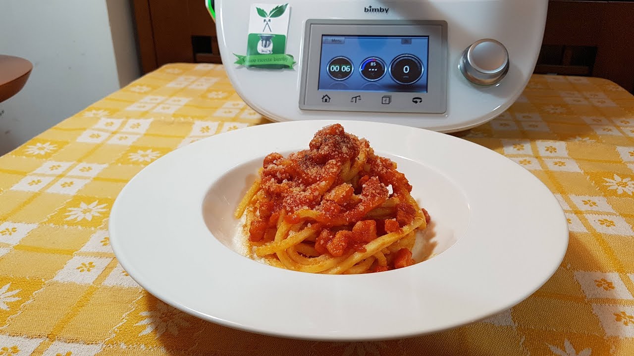 Pasta all'amatriciana per bimby TM6 TM5 TM31