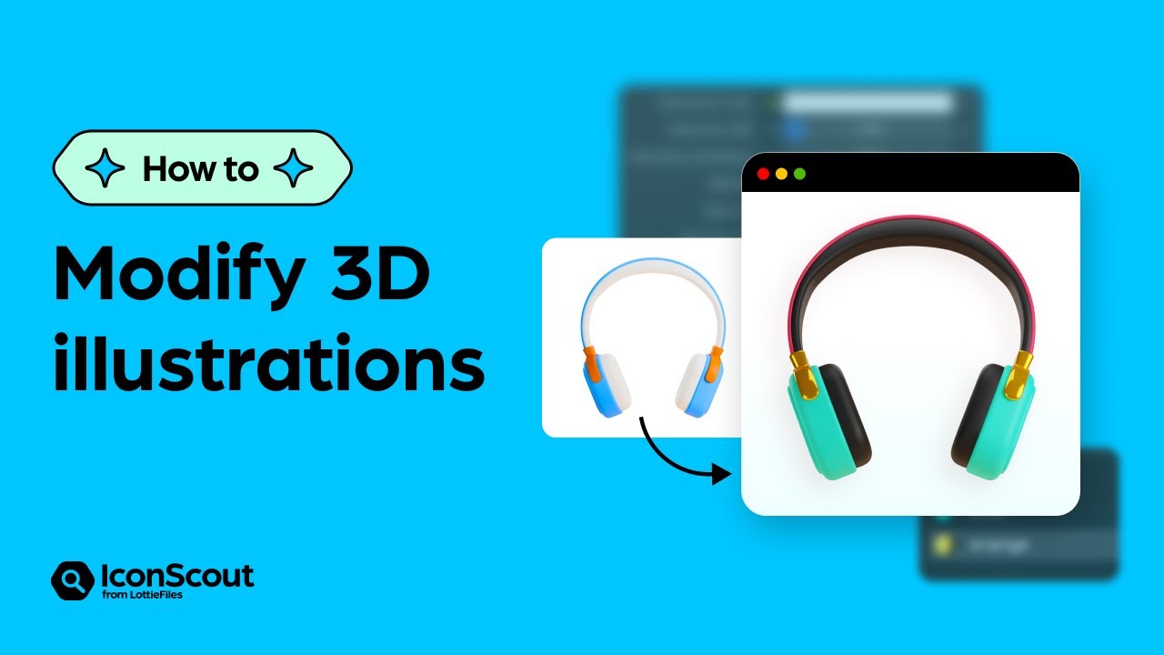 How to modify 3D illustrations from IconScout - by changing colors and texture in Blender